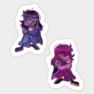 Susie Dark world y light world Stickers y Pins Sticker